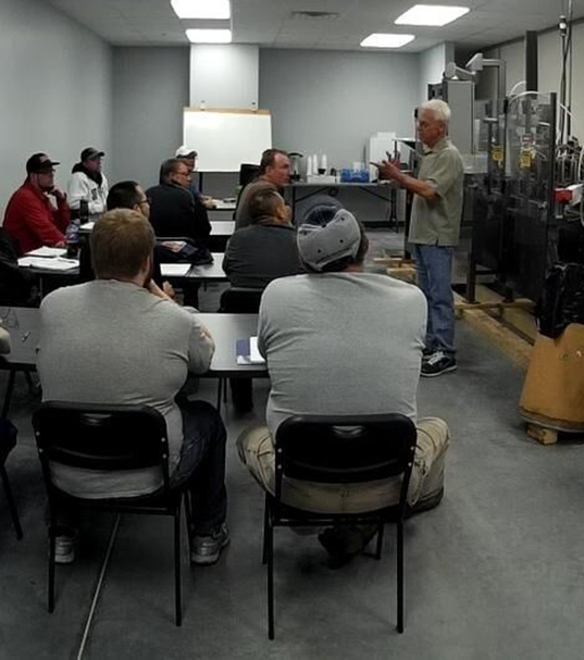 Instructor led On-Site Training in Packaging Machinery